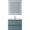 BelBagno KRAFT 39-700/390-2C-SO-AO База под раковину подвесная с фрезерованными ручками по всей длине фасада с 2 выкатн. ящ., Голубой Мат.,700x395x500
