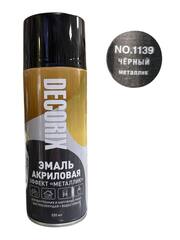 Эмаль-аэрозоль металлик черный DECORIX (520 мл)