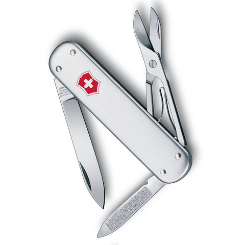 Нож складной Victorinox Money clip, 74 mm, 5 функций, AAlox Silver (0.6540.16)
