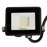 Прожектор светодиодный ДО-10w 6400К 1000 Лм IP65 черный LL-918 29489 FERON — фото 1