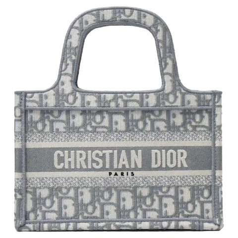 Сумка Dior Book Tote, модель мини-формата серый
