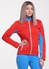 Nordski National Premium разминочный лыжный костюм женский Red-Black - 2