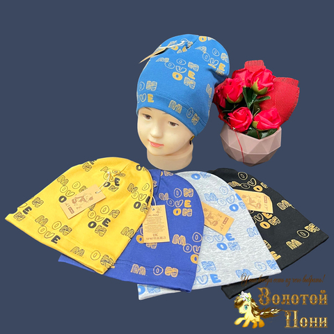 Шапочка хлопок мальчику (1-2) 230510-ШЛ4069