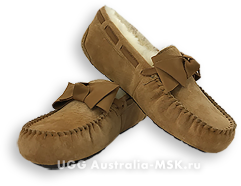 UGG Dakota Leather Bow Brown