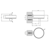 Gessi 316 54702#707 Мыльница настенная, цвет: черный/brushed black metal pvd