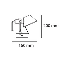 Настенный светильник Tolomeo Micro Pinza, зеленый