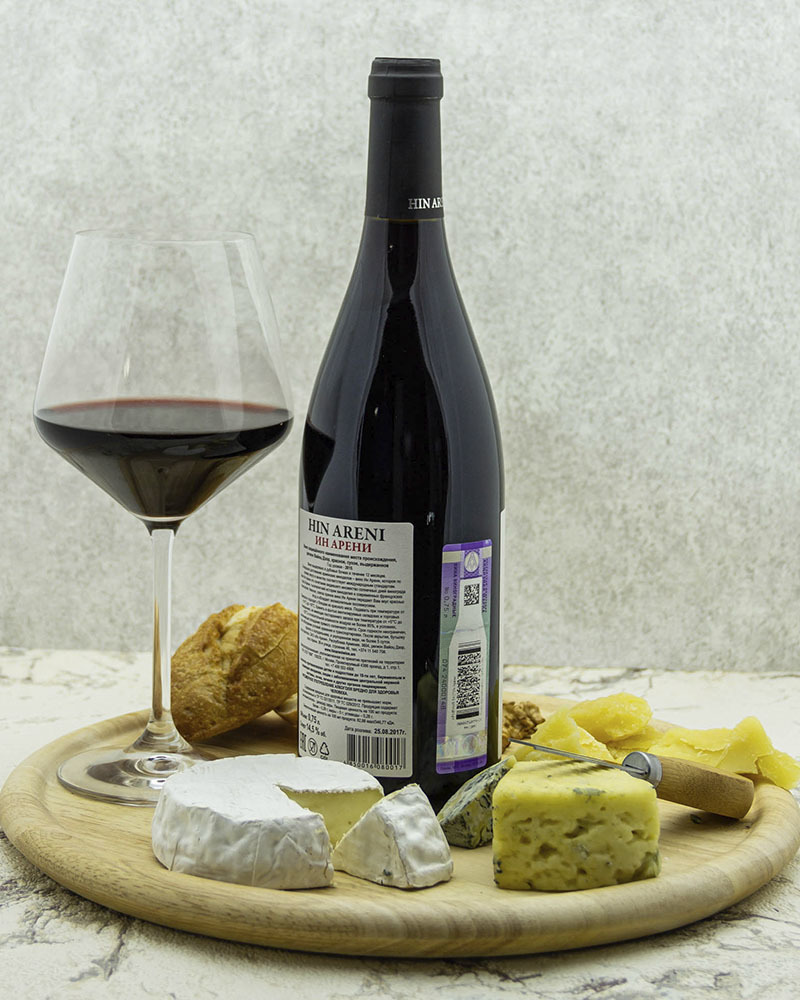 Вино Hin Areni Красное Сухое 2015 г.у. 14,5% 0,75 л, Армения
