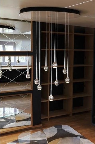 люстра Tobias Grau Falling Waters ( 9 lamps + oval base )
