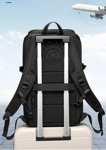 Картинка рюкзак городской Ozuko 9697 Black - 6