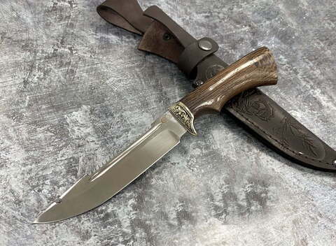 Нож Щука, сталь 95Х18, венге, мельхиор
