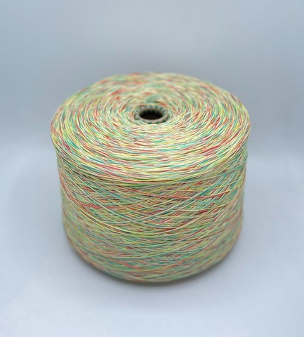 Pinori Filati (пр.Италия), art- Recy-Cot, 333м(смотка в 5 нитей)/100гр.100% хлопок, цвет-Мультифрукт, арт.29564