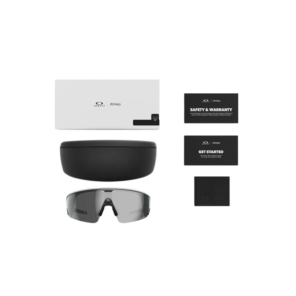 Умные очки Oakley Vanguard (Белая оправа, линзы Prizm Black)
