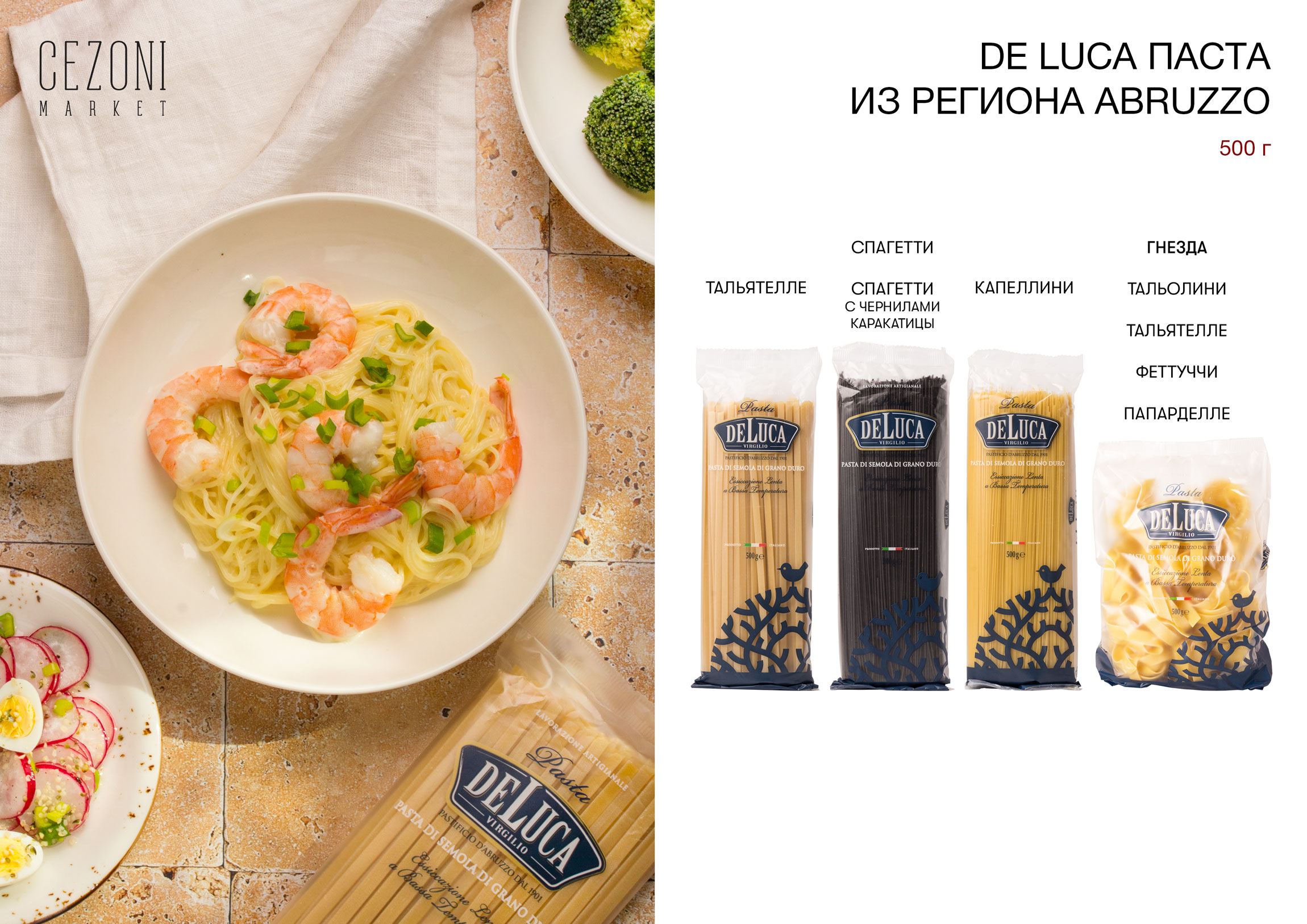 Паста De Luca №047 Пенне Ригате 500 г
