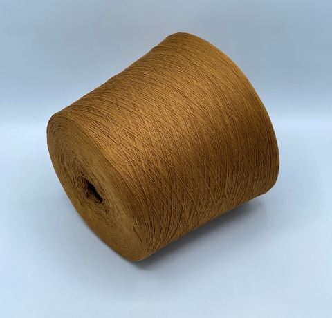 Бобинная пряжа,Cotton combed, 1693м. 100%Хлопок, Горчица(794), 39285