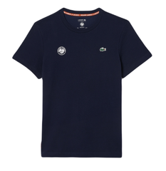 Теннисная футболка Lacoste Ultra-Dry Sport Roland Garros Edition - midnight blue