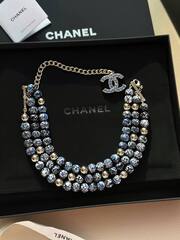Колье/чокер трехрядный CHANEL