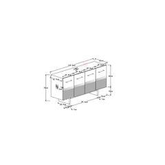 Комод широкий Prezioso 160x78 см
