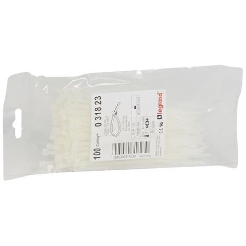Хомуты Legrand Colring 3,5х140 мм, бесцветные, упаковка 100 шт.