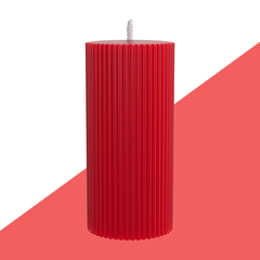 Декоративная свеча 7х15см SCANDYLAB Empire Red SL-EM08