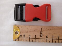 Фастекс, цвет- Красно-черный, 2,5 см