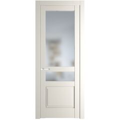 Межкомнатная дверь эмаль Profil Doors 3.5.4PD перламутр белый остеклённая