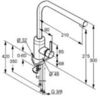 Kludi L-ine 428190577 Смеситель для кухни с выдвижным изливом, цвет: хром