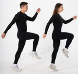 Элитный Тёплый Комплект термобелья Noname BodyFit Black женский-унисекс для холодной погоды