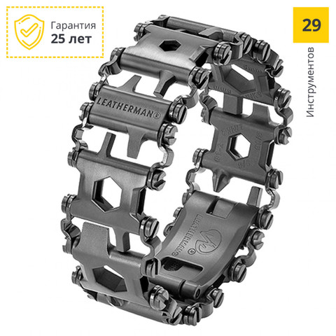 Браслет-мультитул Leatherman Tread Metric, 29 функций, Black (832324)