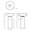 ArtCeram Jolie JOC001 94 00 Пьедестал для раковины, цвет: calacatta