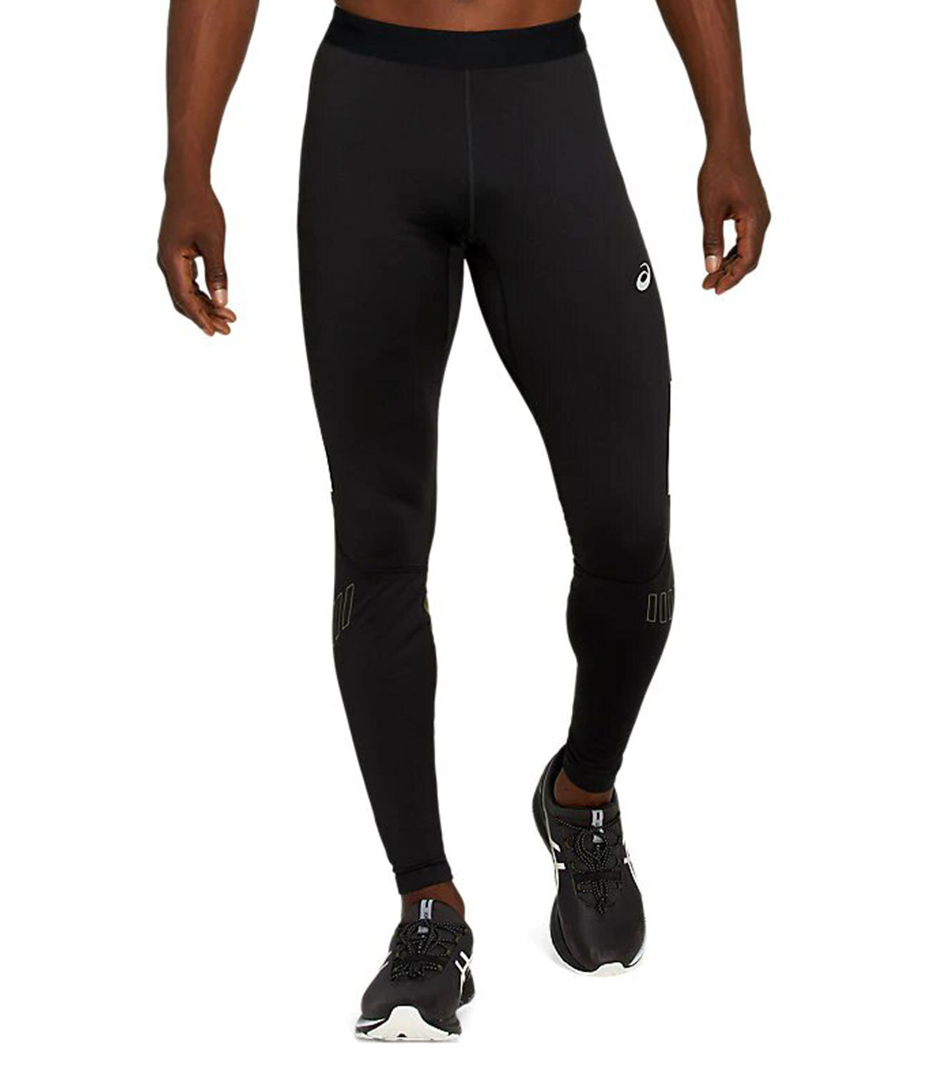 Asics Lite Show Winter Tight утепленные беговые тайтсы мужские черные