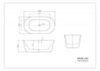 BelBagno BB306-1485 Отдельностоящая акриловая ванна, 148.5x78, цвет: белый