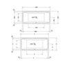 Duravit Vero Air 700413000000000 Ванна 1800x800мм, встраиваемая, с 2 наклонами для спины, цвет белый