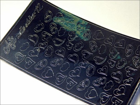 Металлизированные наклейки Arti nails Stiker цвет серебро №12 купить за 100&nbsp;руб
