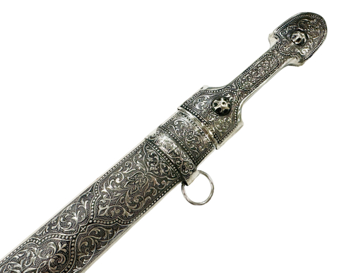 Кинжал Кавказский, сувенирный, мельхиор, Кизляр