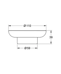 Мыльница стеклянная Grohe Essentials 40368001