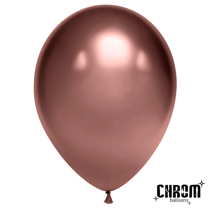 Шар К 12''/30 см, Хром, Трюфель, 25 шт.