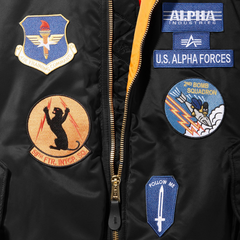 Бомбер Alpha Industries MA-1 Squadron Bomber Jacket Black (Черный)