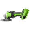 Угловая шлифовальная машина, аккумуляторная Greenworks Арт. 3200207UA, 24V, бесщеточная, c 1хАКБ 2 Ач и ЗУ в сумке — фото 5