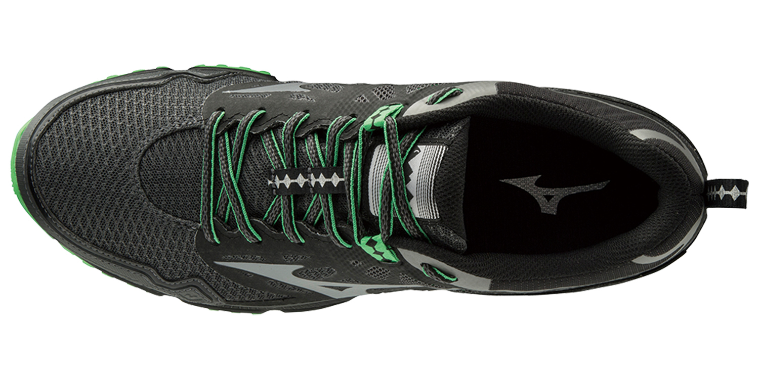 Mizuno Wave Daichi 4 GoreTex кроссовки для бега мужские черные-зеленые - 4