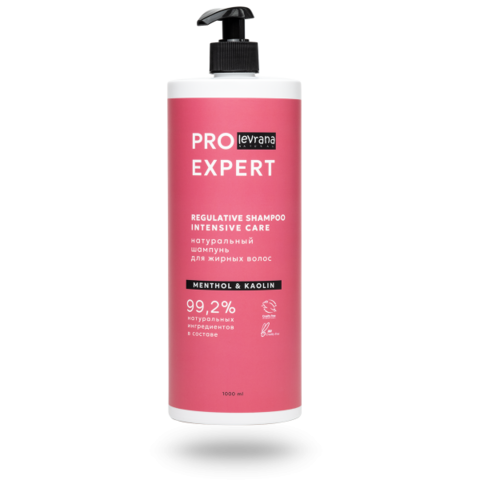 Levrana Pro Expert Натуральный шампунь для жирных волос, 1л