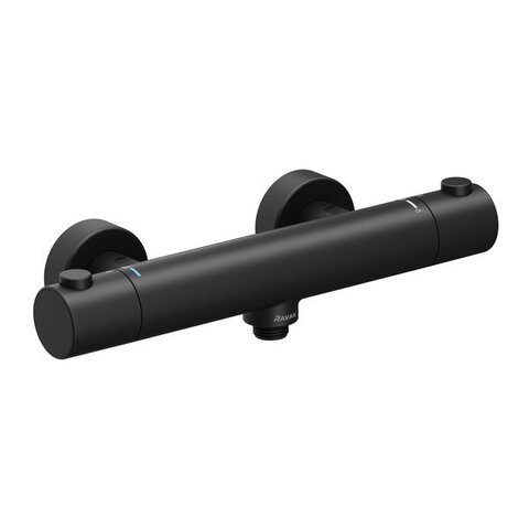 Ravak X070188 Смеситель настенный термостатический для душа без гарнитуры PU 033.20/150 черный