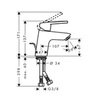 Hansgrohe Logis Loop 71153000 Смеситель для раковины однорычажный с донным клапаном