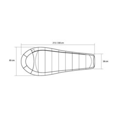 Зимний спальный мешок Trimm Trekking BALANCE, 185 L ( зеленый )