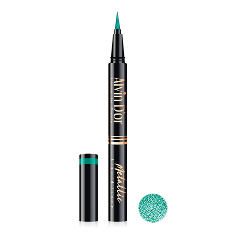 .Alvin D`or AD-52 Лайнер стойкий для век металлик metallic liquid liner 24h high тон 08бирюзовый