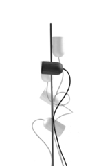 Напольный светильник Nomon ONFA SUELO Black ash/Graphite
