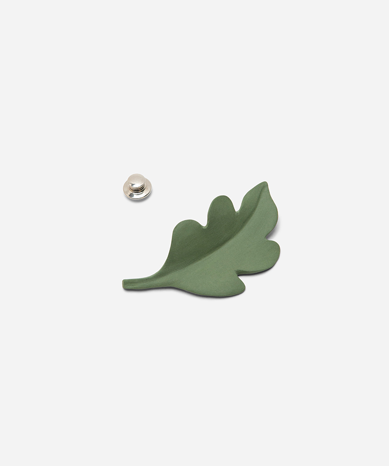 Брошь LEAF GREEN