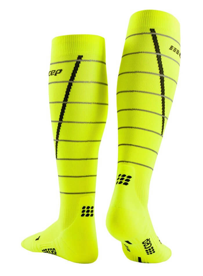 Мужские компрессионные гольфы CEP Reflective желтые - 2
