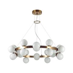 7109/24 MIDCENT ODL26 519 Подвесной светильник  белый/стекло/металл IP20 G9 24*5W  220-240V MAGIA