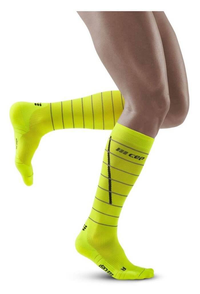 Мужские компрессионные гольфы CEP Reflective желтые - 3