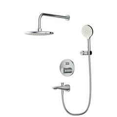 Am.Pm FP85A10020 X-Joy TouchReel. набор: нажимной см-ль д/в/душа. верхний душ 220 мм. держатель д/верхн.ду фото
